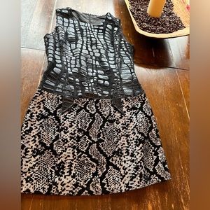 Custo Barcelona size 2 mini dress, overall color black.